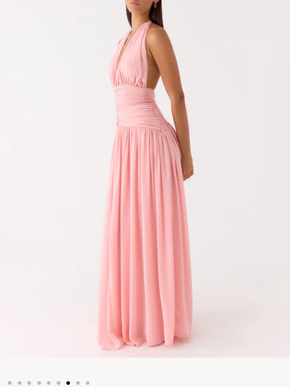 Peppermayo Blush Pink Halter Maxi Dress - Picture 6 of 7
